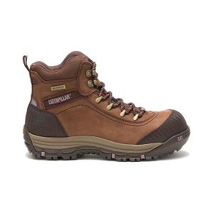 Botas Impermeáveis Caterpillar Ally Composite Feminino Marrom | PT-024689NPM