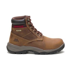 Botas Impermeáveis Caterpillar Dryverse 6" Feminino Marrom | PT-519803CPH