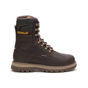 Botas Impermeáveis Caterpillar Fairbanks 8" TX Steel Masculino Marrom | PT-263041UPH