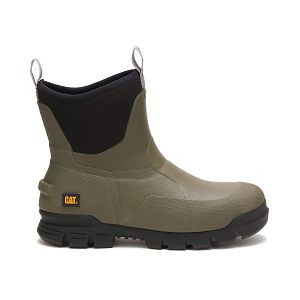 Botas Impermeáveis Caterpillar Stormers 6" Feminino Verde Oliva Verdes | PT-069173EWY