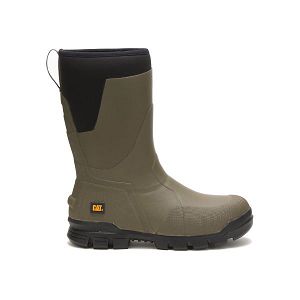 Botas Impermeáveis Caterpillar Stormers 11" Feminino Verde Oliva Verdes | PT-635280HNI