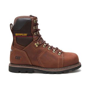 Botas Segurança Caterpillar Alaska 2.0 8" Impermeáveis Thinsulate Steel Masculino Vermelhas Marrom | PT-375814DZT