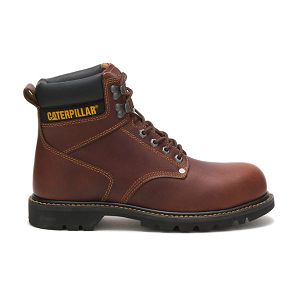 Botas Segurança Caterpillar Second Shift Steel Masculino Marrom | PT-803715LZF