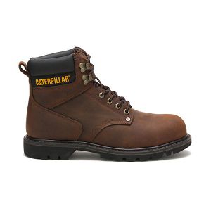 Botas Segurança Caterpillar Second Shift Steel Masculino Marrom Escuro | PT-971058BTX