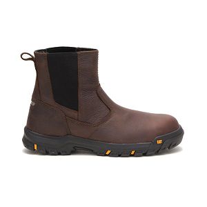 Botas Segurança Caterpillar Wheelbase Steel Masculino Marrom | PT-726548EBA