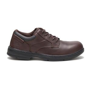 Sapatos Segurança Caterpillar Oversee Steel Masculino Marrom Escuro | PT-451863LXE