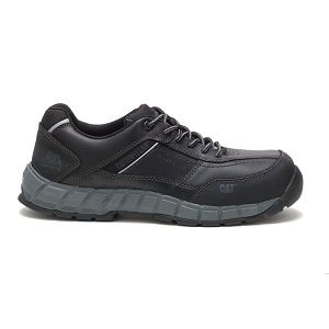 Sapatos Segurança Caterpillar Streamline Couro Composite Masculino Pretas | PT-560437BKX