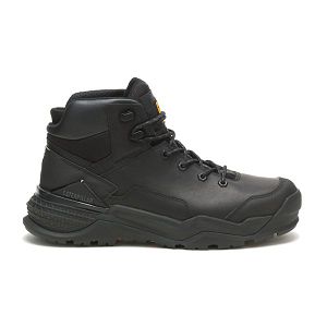 Soft Toe Boots Caterpillar Provoke Medio Impermeáveis Masculino Pretas | PT-054619OZS