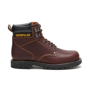 Soft Toe Boots Caterpillar Second Shift Masculino Marrom | PT-542681EUH