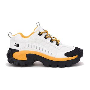 Soft Toe Shoes Caterpillar Intruder Feminino Branco Amarelas | PT-176258SHA