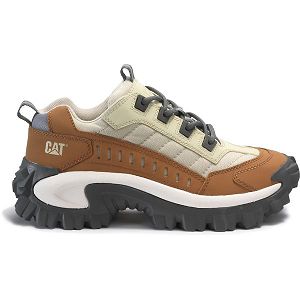 Soft Toe Shoes Caterpillar Intruder Masculino Marrom Bege | PT-179582GWA