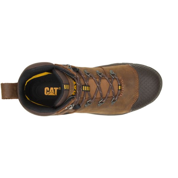 Botas Impermeáveis Caterpillar Accomplice X Steel Masculino Marrom | PT-024713PBR