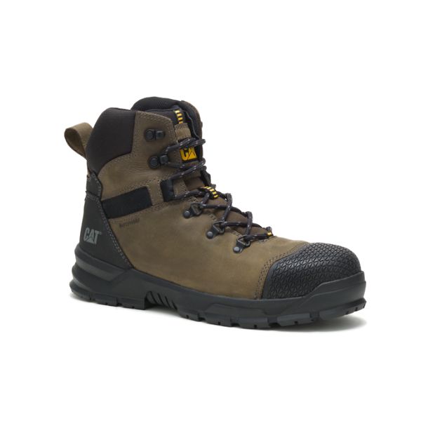 Botas Impermeáveis Caterpillar Accomplice X Steel Masculino Marrom Pretas | PT-219587IGD