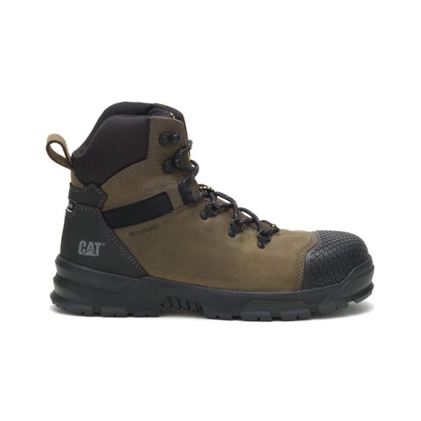 Botas Impermeáveis Caterpillar Accomplice X Steel Masculino Marrom Pretas | PT-219587IGD