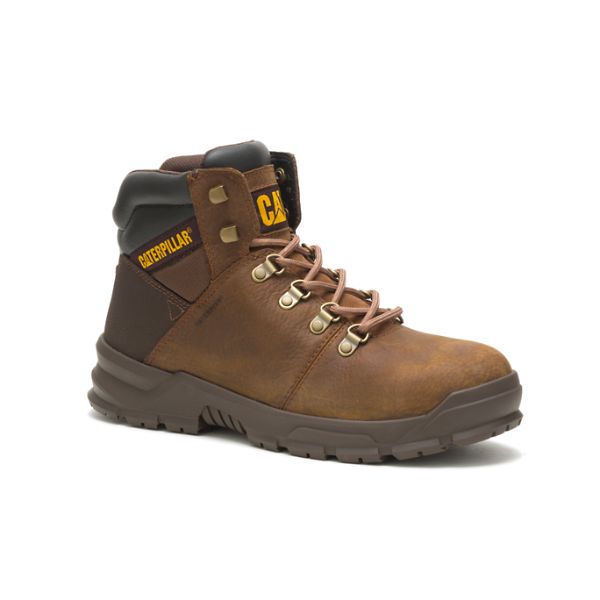 Botas Impermeáveis Caterpillar Charge Alloy Masculino Marrom | PT-149856LRS