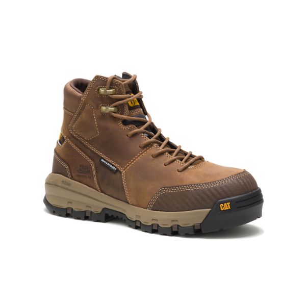 Botas Impermeáveis Caterpillar Device Composite Masculino Marrom | PT-825697BMZ