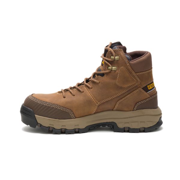 Botas Impermeáveis Caterpillar Device Composite Masculino Marrom | PT-825697BMZ