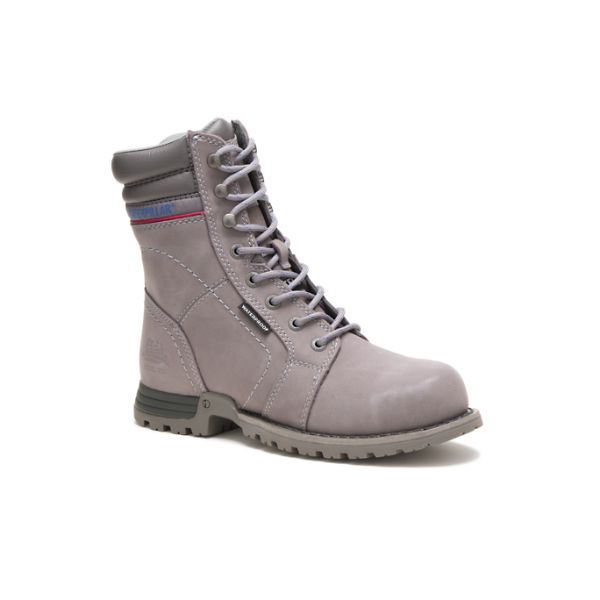 Botas Impermeáveis Caterpillar Echo Steel Feminino Cinzentas Roxo | PT-893574SZO