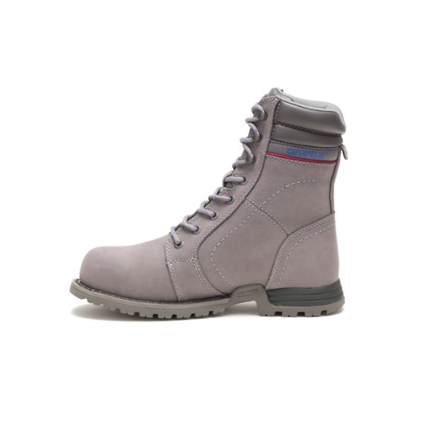 Botas Impermeáveis Caterpillar Echo Steel Feminino Cinzentas Roxo | PT-893574SZO