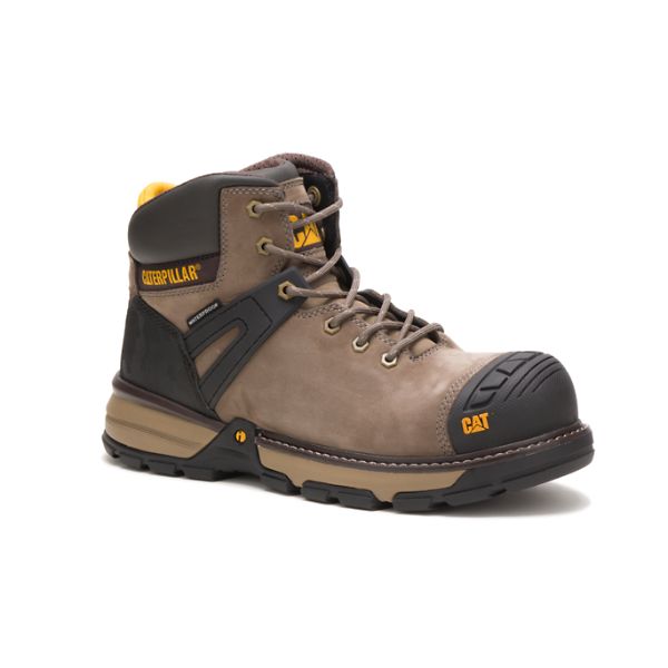 Botas Impermeáveis Caterpillar Excavator Superlite Carbon Composite Masculino Marrom | PT-043162GRA