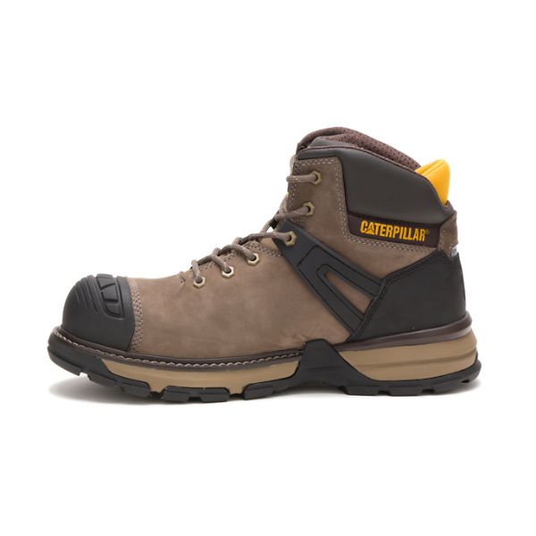 Botas Impermeáveis Caterpillar Excavator Superlite Carbon Composite Masculino Marrom | PT-043162GRA