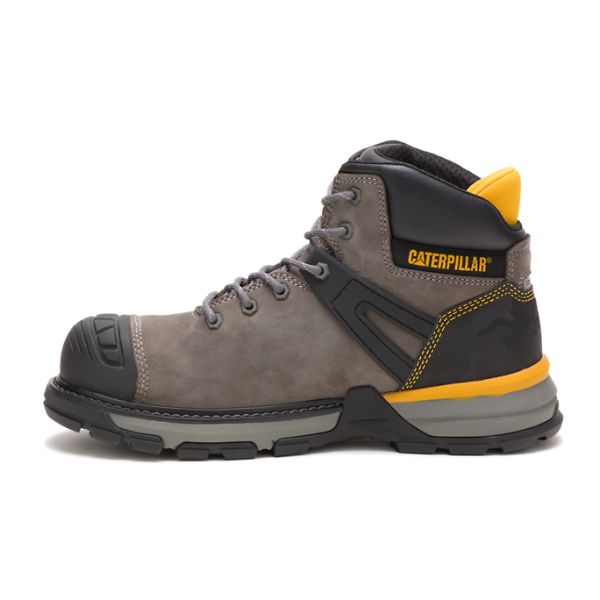 Botas Impermeáveis Caterpillar Excavator Superlite Carbon Composite Masculino Cinzentas Marrom | PT-091376PXU