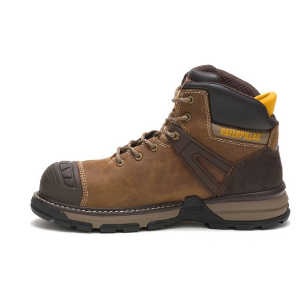 Botas Impermeáveis Caterpillar Excavator Superlite Carbon Composite Masculino Marrom | PT-094652QJE