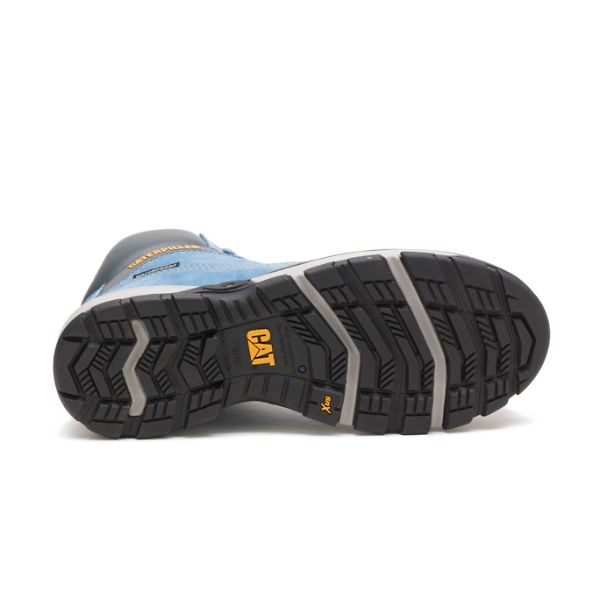 Botas Impermeáveis Caterpillar Excavator Superlite Carbon Composite Feminino Azuis | PT-190358GQA