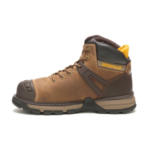 Botas Impermeáveis Caterpillar Excavator Superlite Soft Masculino Marrom | PT-397165AZB