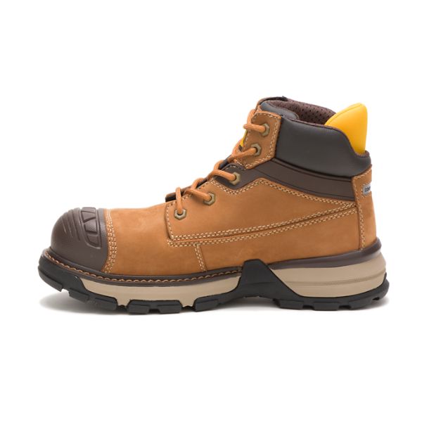 Botas Impermeáveis Caterpillar Excavator Superlite Carbon Composite Feminino Marrom | PT-614290ZDS