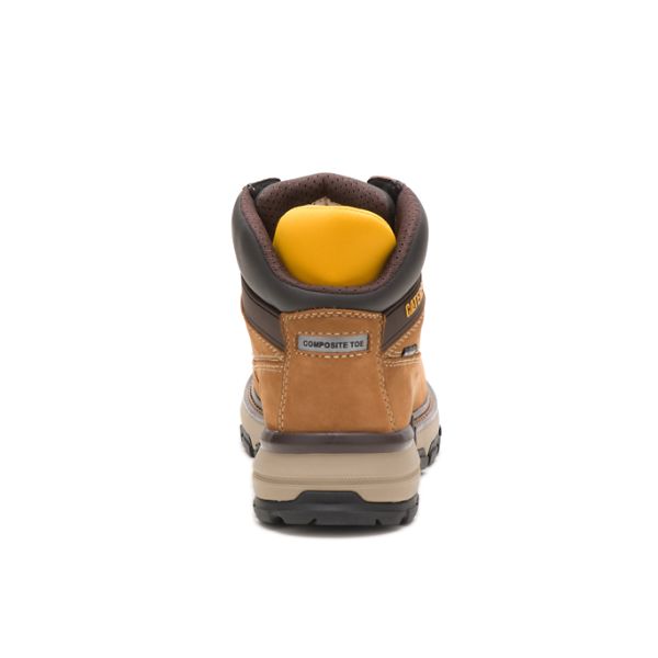 Botas Impermeáveis Caterpillar Excavator Superlite Carbon Composite Feminino Marrom | PT-614290ZDS