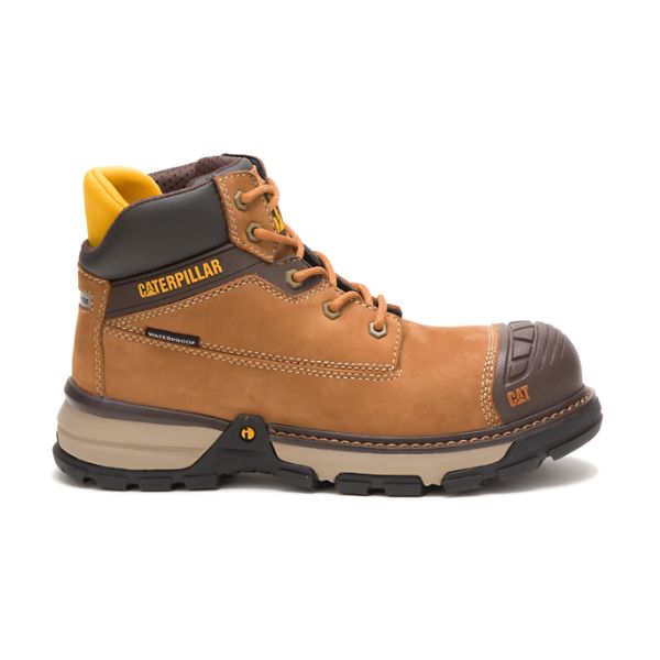 Botas Impermeáveis Caterpillar Excavator Superlite Carbon Composite Feminino Marrom | PT-614290ZDS