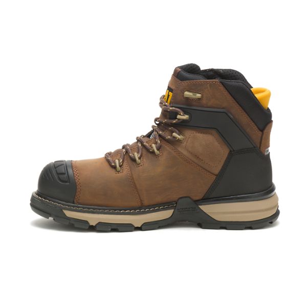 Botas Impermeáveis Caterpillar Excavator Superlite Thinsulate Carbon Composite Masculino Marrom Escuro | PT-829541JDE