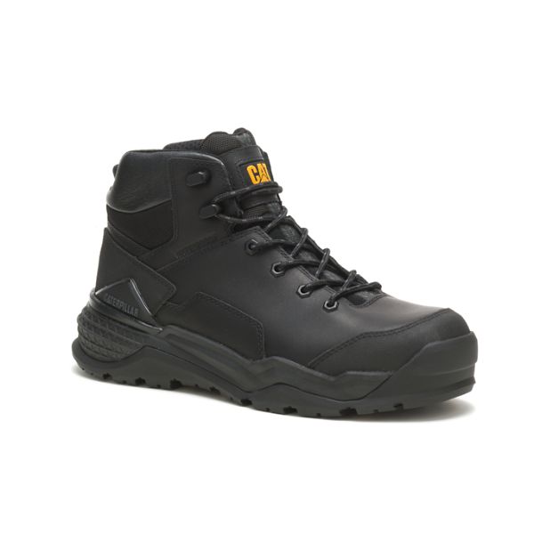 Botas Impermeáveis Caterpillar Provoke Medio Alloy Masculino Pretas | PT-273105FCA