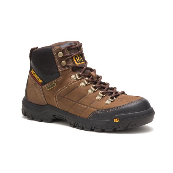 Botas Impermeáveis Caterpillar Threshold Masculino Marrom | PT-184365MKJ