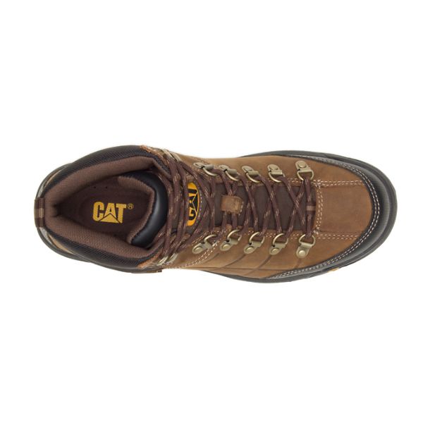 Botas Impermeáveis Caterpillar Threshold Masculino Marrom | PT-184365MKJ