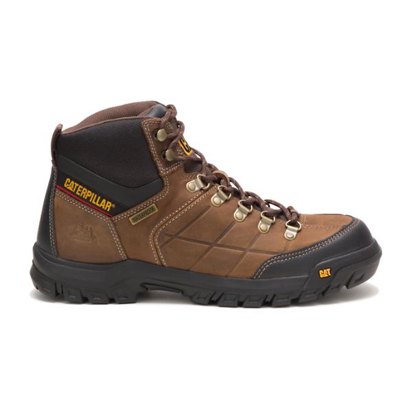 Botas Impermeáveis Caterpillar Threshold Masculino Marrom | PT-184365MKJ