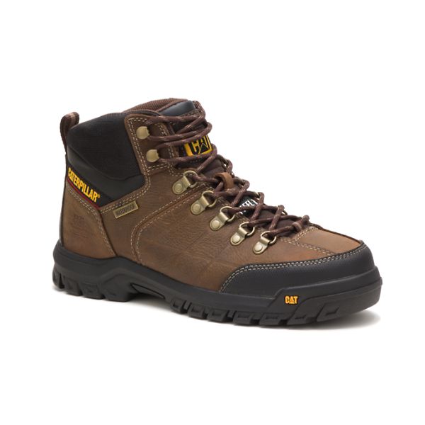 Botas Impermeáveis Caterpillar Threshold Steel Masculino Marrom | PT-542316FXG