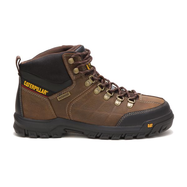 Botas Impermeáveis Caterpillar Threshold Steel Masculino Marrom | PT-542316FXG