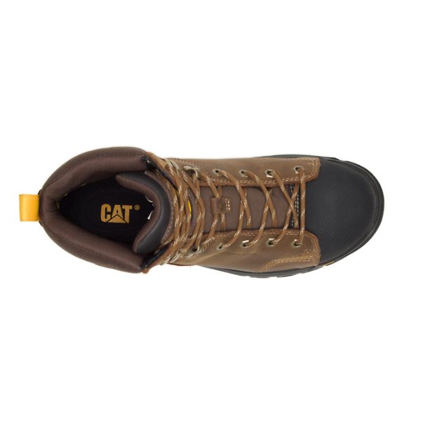 Botas Impermeáveis Caterpillar Wellspring Metatarsal Guard Steel Masculino Marrom | PT-615943CWM