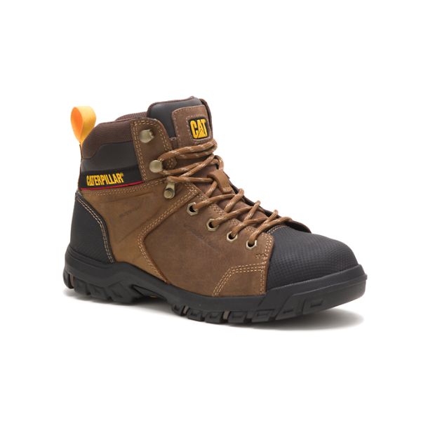 Botas Impermeáveis Caterpillar Wellspring Metatarsal Guard Steel Feminino Marrom | PT-947581FAC