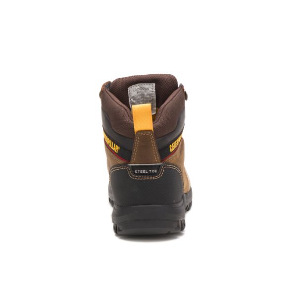 Botas Impermeáveis Caterpillar Wellspring Metatarsal Guard Steel Feminino Marrom | PT-947581FAC