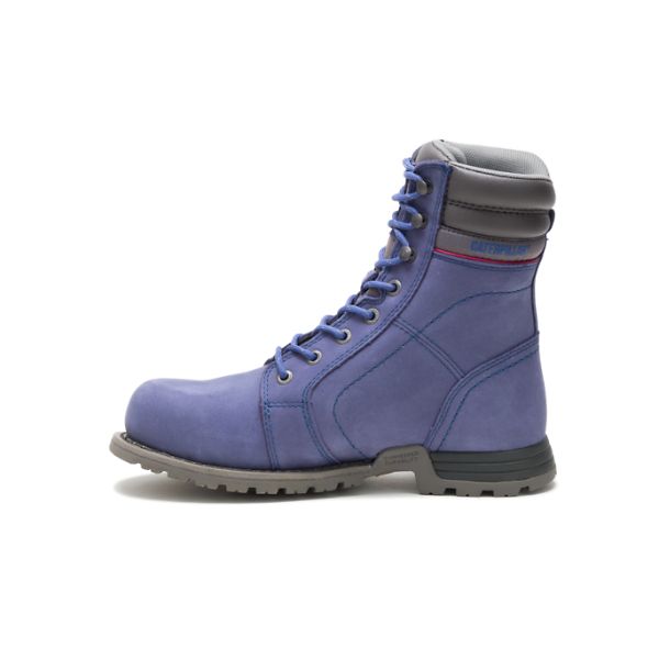 Botas Segurança Caterpillar Echo Impermeáveis Steel Feminino Azuis Roxo | PT-625784YJW