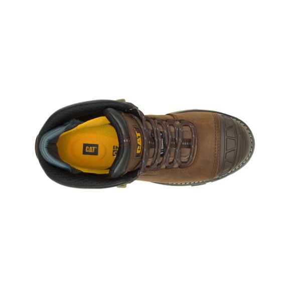 Botas Segurança Caterpillar Excavator Superlite Impermeáveis Thinsulate Carbon Composite Feminino Marrom Escuro | PT-657493WEV