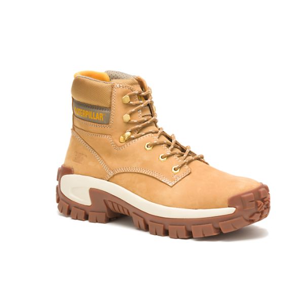 Botas Segurança Caterpillar Invader Hi Steel Masculino Marrom Branco | PT-085916NTE