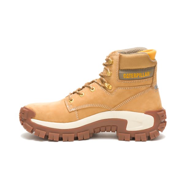 Botas Segurança Caterpillar Invader Hi Steel Masculino Marrom Branco | PT-085916NTE