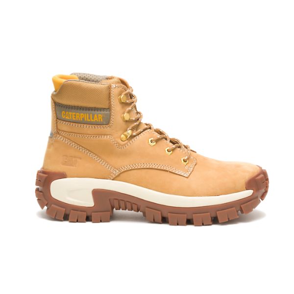 Botas Segurança Caterpillar Invader Hi Steel Masculino Marrom Branco | PT-085916NTE