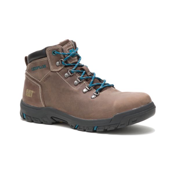 Botas Segurança Caterpillar Mae Steel Impermeáveis Feminino Marrom | PT-628953FNY