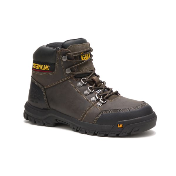 Botas Segurança Caterpillar Outline Steel Masculino Cinzentas Marrom | PT-194568SAL