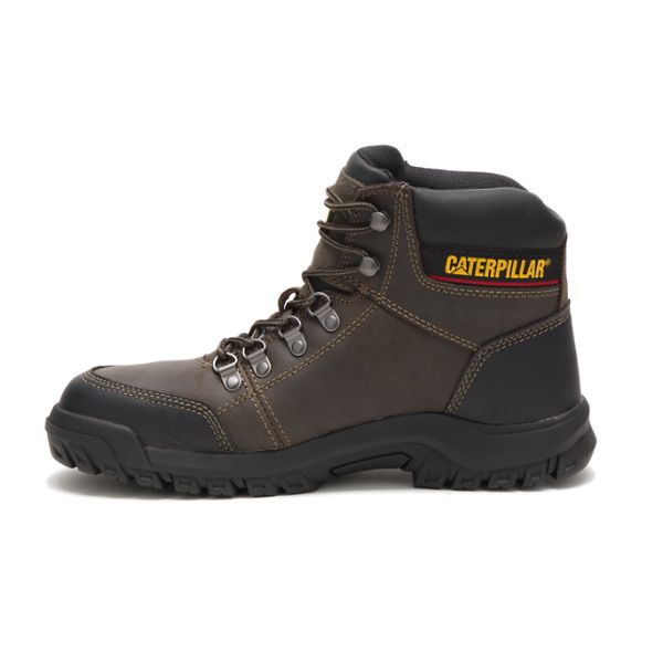 Botas Segurança Caterpillar Outline Steel Masculino Cinzentas Marrom | PT-194568SAL